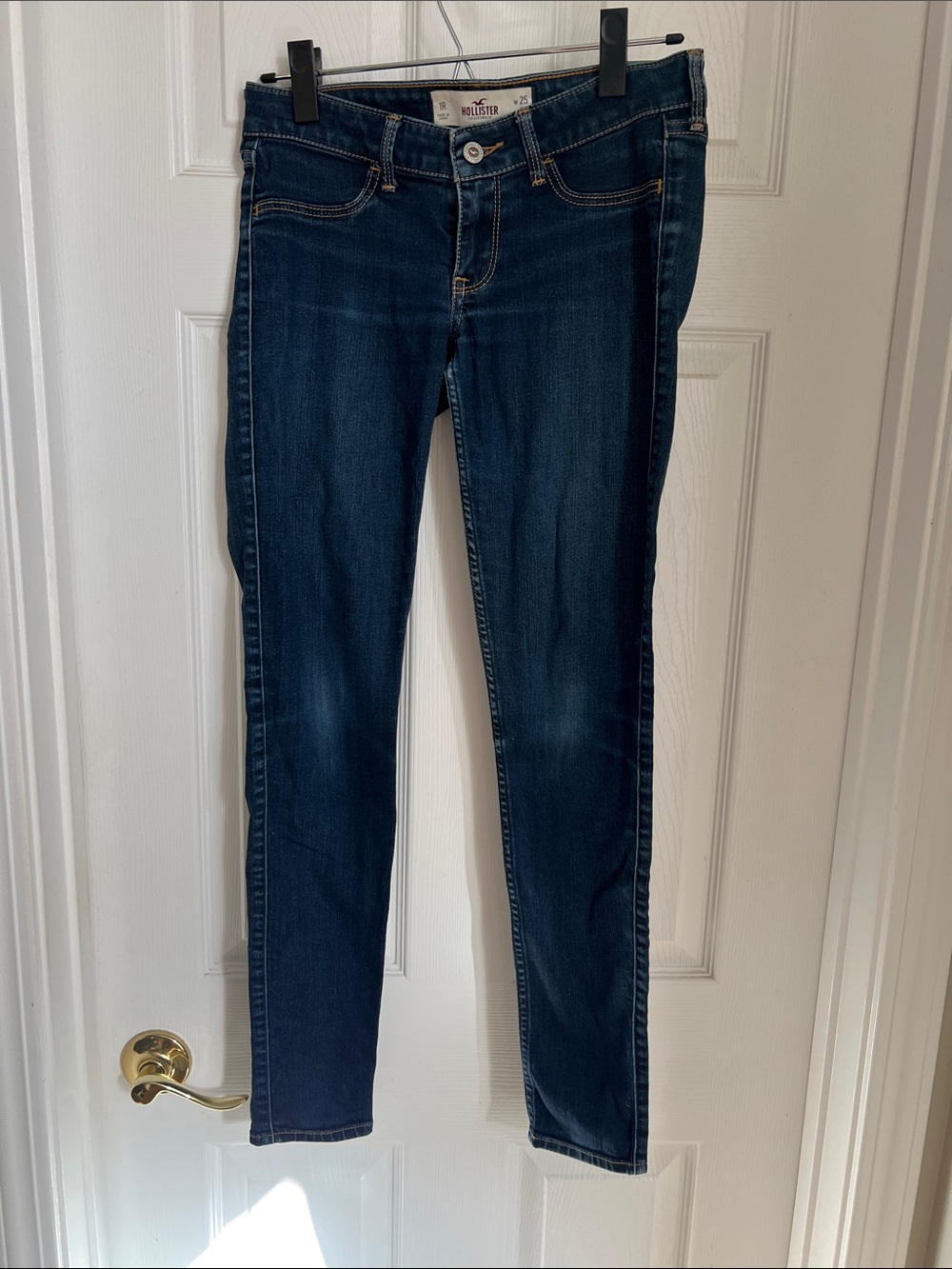 Hollister Women's Deep Indigo Skinny Jeans
